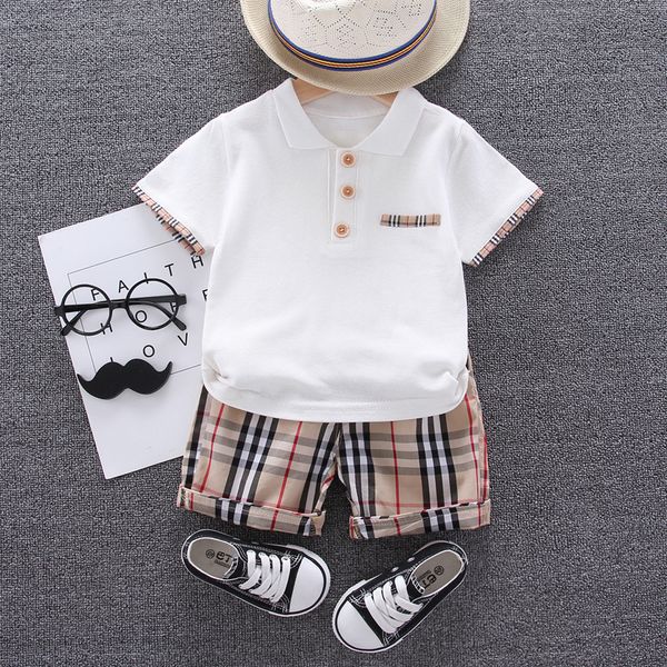 new boy girl clothing short sleeve plaid t-shirt pants two-piece suit 1-3 years kids clothes brand children coat trousers clothing sets b422, White
new boy girl clothing short sleeve plaid t-shirt pants two-piece suit 1-3 years kids clothes brand children coat trousers clothing sets b422, White