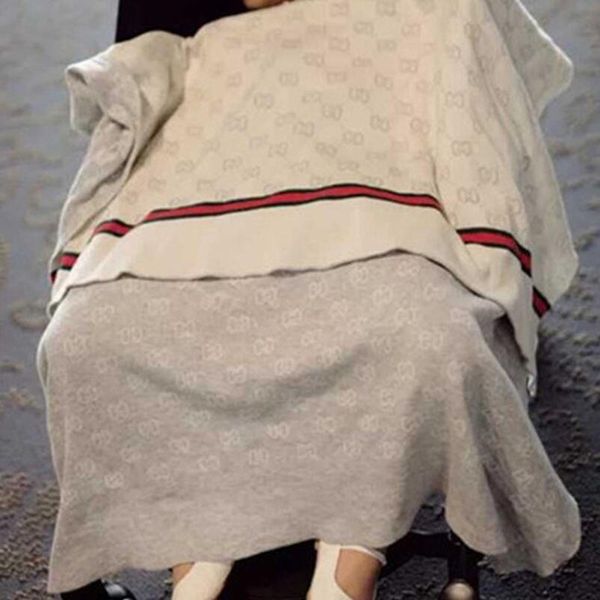 

ins детское одеяло роскошное летнее качественное одеяло летний пляж carpet бежевое вязание одеяло для ребенка 90 * 120 см