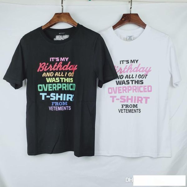 20ss новенького vêtements письма звездного неба печати мужчины женщины короткий рукав футболка хип тройник рубашка улица случайного tshirts, White;black
20ss новенького vêtements письма звездного неба печати мужчины женщины короткий рукав футболка хип тройник рубашка улица случайного tshirts, White;black