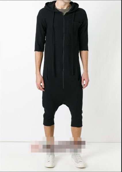korean version of the new personality hair stylist hooded jumpsuit men's catwalk fashion loose overalls jumpsuits singer costume, Black
korean version of the new personality hair stylist hooded jumpsuit men's catwalk fashion loose overalls jumpsuits singer costume, Black