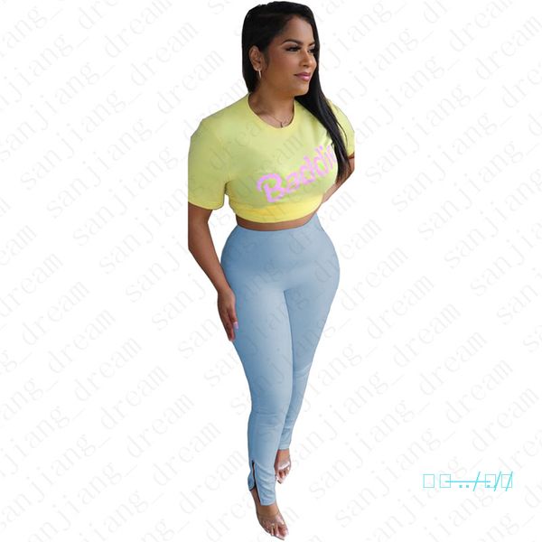 2020 women tracksuit designer baddie letters short sleeves t shirt zipper pants candy color 2 piece set outfits casual sportswear d5706, Gray
2020 women tracksuit designer baddie letters short sleeves t shirt zipper pants candy color 2 piece set outfits casual sportswear d5706, Gray