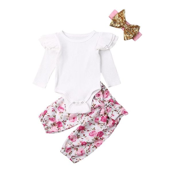 newborn baby girls ruffle knitted long sleeve rompers floral long pants printed bowknot headband 3pcs set, White
newborn baby girls ruffle knitted long sleeve rompers floral long pants printed bowknot headband 3pcs set, White