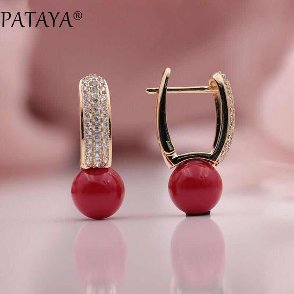 pataya new arrivals 585 rose gold turkish blue shell pearls natural zircon dangle earrings women wedding party jewelry, Silver
pataya new arrivals 585 rose gold turkish blue shell pearls natural zircon dangle earrings women wedding party jewelry, Silver
