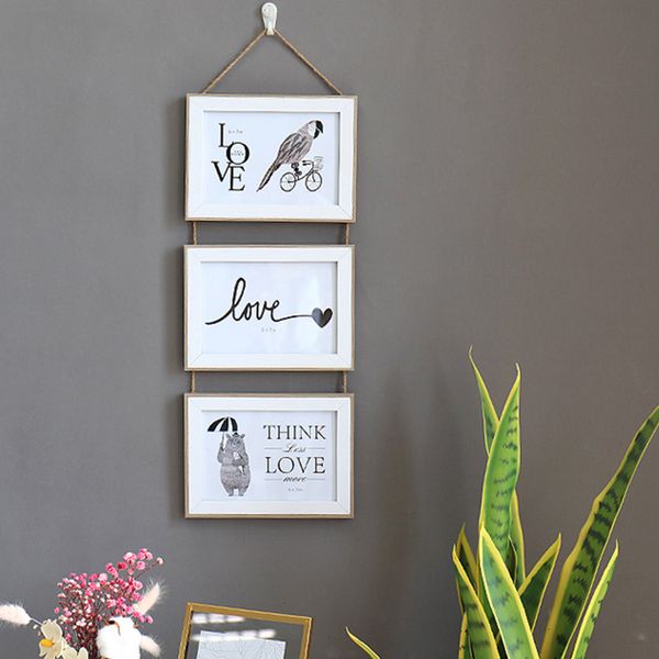 triple durable solid wood picture p frame chain wall mounted hanging home living room ornament unique nordic style
triple durable solid wood picture p frame chain wall mounted hanging home living room ornament unique nordic style