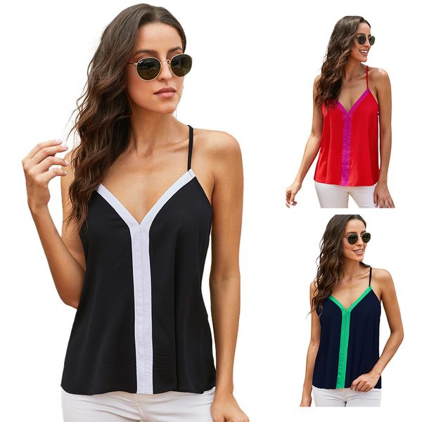 shi yings european and american-style i-shaped vest womens 2020 new hit color v-neck sleeveless strap t-shirt 251963, White
shi yings european and american-style i-shaped vest womens 2020 new hit color v-neck sleeveless strap t-shirt 251963, White