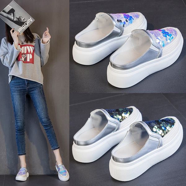 half drag genuine leather walking shoes female summer 2020 new color matching thick bottom casual sports shoes for women zp-244, Black
half drag genuine leather walking shoes female summer 2020 new color matching thick bottom casual sports shoes for women zp-244, Black