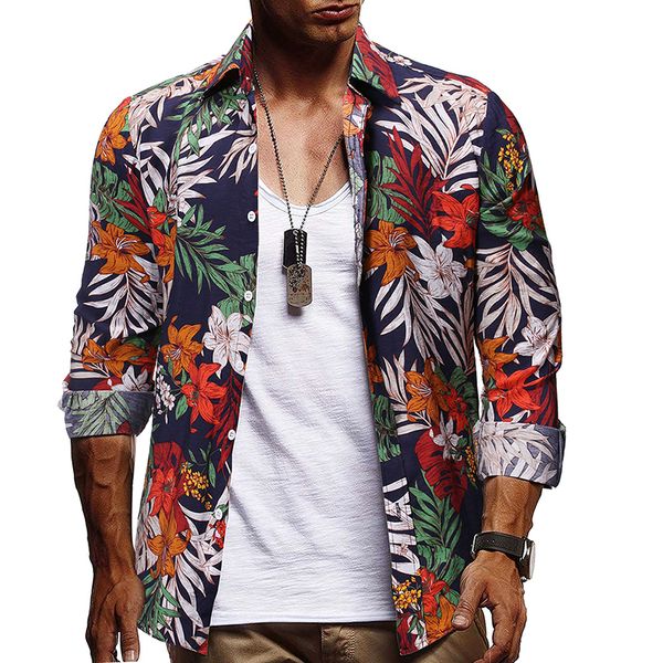 fashion spring autumn casual men shirt slim fit flower print linen shirt long-sleeved shirts male the beach european size, White;black
fashion spring autumn casual men shirt slim fit flower print linen shirt long-sleeved shirts male the beach european size, White;black
