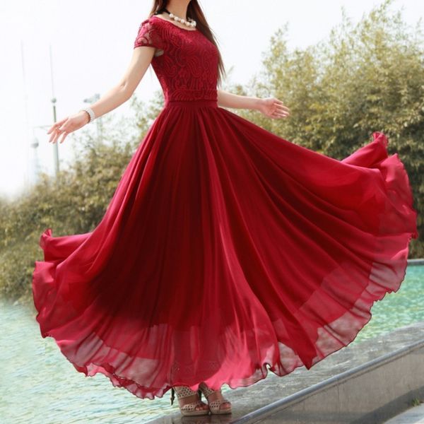 moyan women's elegant lace boho long dress party wedding ball gown long dress, Black;pink
moyan women's elegant lace boho long dress party wedding ball gown long dress, Black;pink