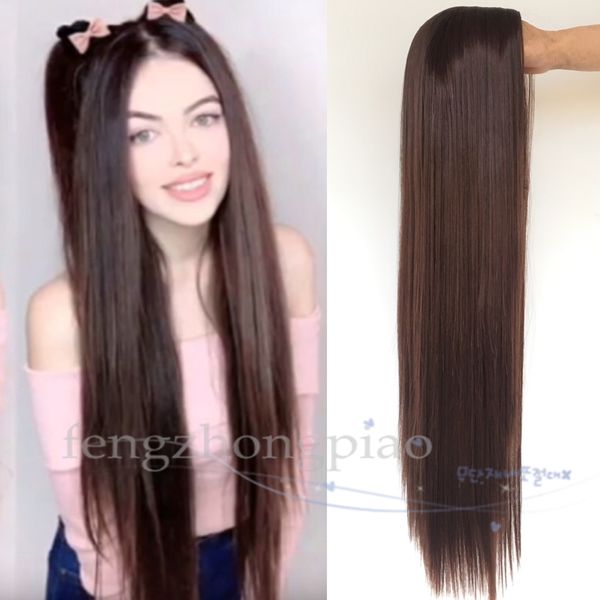 long straight hair wigs 4#/ red wig color new chocolate women's wig new 2019, Black
long straight hair wigs 4#/ red wig color new chocolate women's wig new 2019, Black
