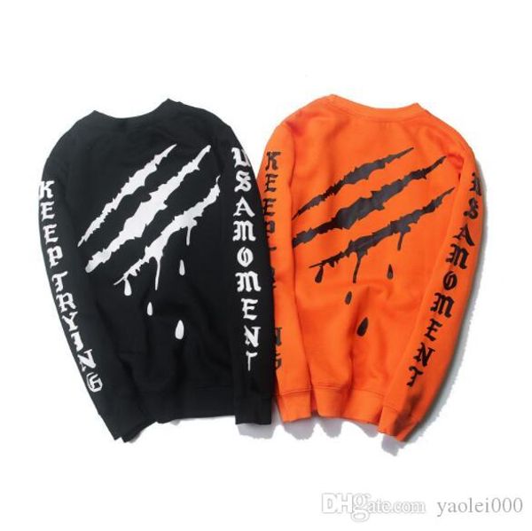 fashion men's sweaters fall winter new style hip-hop style brand european and american stars with the same scratch print round neck cas, Black
fashion men's sweaters fall winter new style hip-hop style brand european and american stars with the same scratch print round neck cas, Black