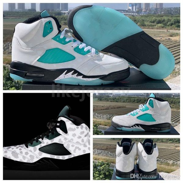 jumpman 5 island green white basketball shoes 3m reflective mens trainer designer sport sneakers size 40-47
jumpman 5 island green white basketball shoes 3m reflective mens trainer designer sport sneakers size 40-47