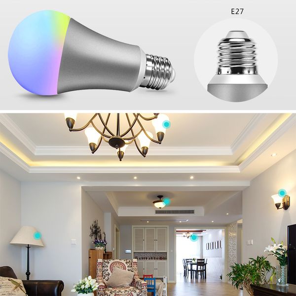 WiFi E27 7W LED смарт Лампочка Диммируемая Красочная Музыка зажигает лампы Google Assistant Alexa Главной Автоматизации по DHL
WiFi E27 7W LED смарт Лампочка Диммируемая Красочная Музыка зажигает лампы Google Assistant Alexa Главной Автоматизации по DHL