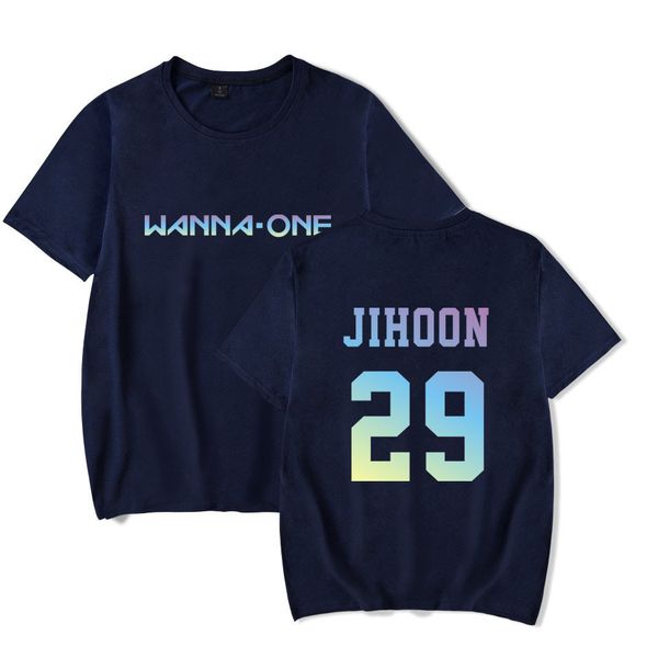 group one wanna male close periphery jihoon 29 letter printing summer wear short sleeve shirt t shirts, Gray;blue
group one wanna male close periphery jihoon 29 letter printing summer wear short sleeve shirt t shirts, Gray;blue
