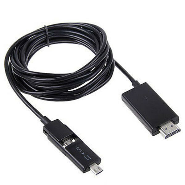3m/10ft micro usb mhl to hdmi hdtv cable adapter for android smart phone 5/11pin black
3m/10ft micro usb mhl to hdmi hdtv cable adapter for android smart phone 5/11pin black