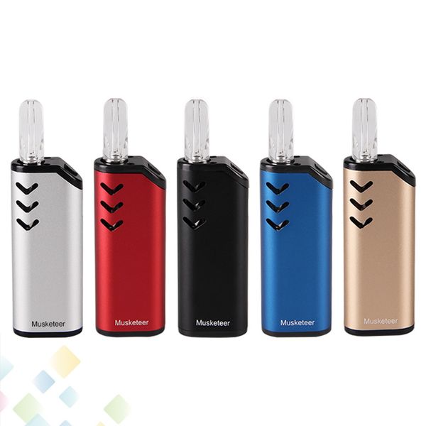 Authentic ECT Musketeer Kit 650mAh Box Mod preheat Battery Vape Pen 510 Thread Cartridges Tank Atomizer DHL Free
Authentic ECT Musketeer Kit 650mAh Box Mod preheat Battery Vape Pen 510 Thread Cartridges Tank Atomizer DHL Free