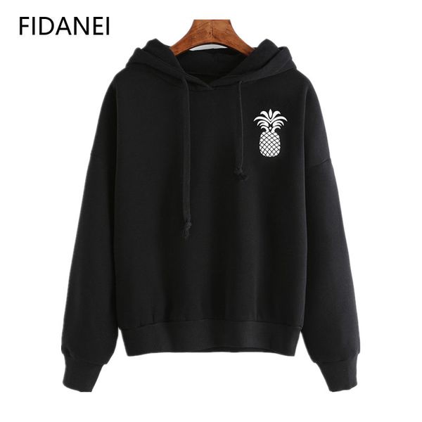 autumn harajuku hoodie solid color pineapple print hooded loose sweatshirt casual sudaderas para mujer long sleeve women hoodies, Black
autumn harajuku hoodie solid color pineapple print hooded loose sweatshirt casual sudaderas para mujer long sleeve women hoodies, Black