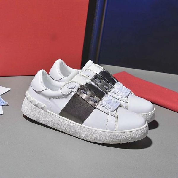 luxury popular leather casual shoes women men designer sneakers fashion open lace up casual shoes for sale 35-46, White;red
luxury popular leather casual shoes women men designer sneakers fashion open lace up casual shoes for sale 35-46, White;red