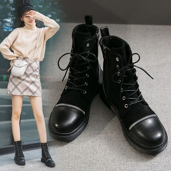 women's rubber boots shoes low heels booties lace up luxury designer booties ladies round toe clogs platform rain mid-calf rock, Black
women's rubber boots shoes low heels booties lace up luxury designer booties ladies round toe clogs platform rain mid-calf rock, Black