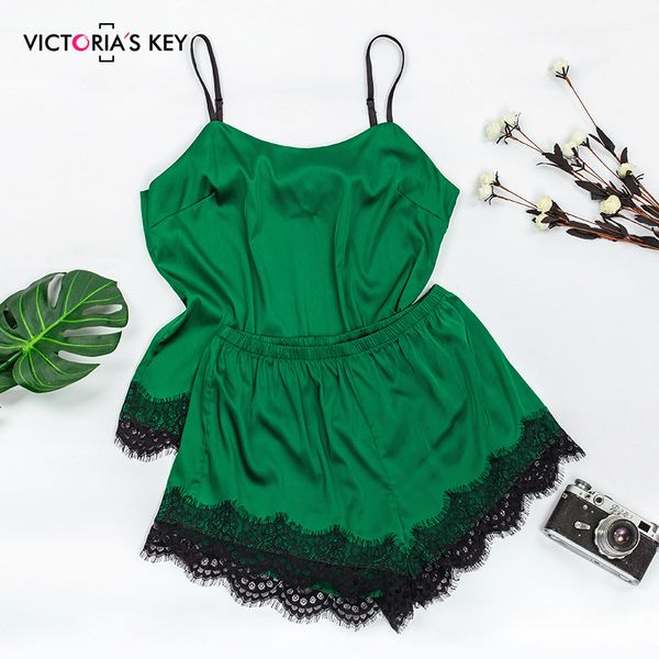 victoria's key lace trim spaghetti strap and shorts pajamas set summer sleeveless camis pajama casual green sleepwear, Black;red
victoria's key lace trim spaghetti strap and shorts pajamas set summer sleeveless camis pajama casual green sleepwear, Black;red