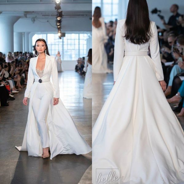 berta 2020 white jumpsuit beach wedding dresses long sleeves lace bridal outfit summer beach wedding gowns vestidos de novia
berta 2020 white jumpsuit beach wedding dresses long sleeves lace bridal outfit summer beach wedding gowns vestidos de novia