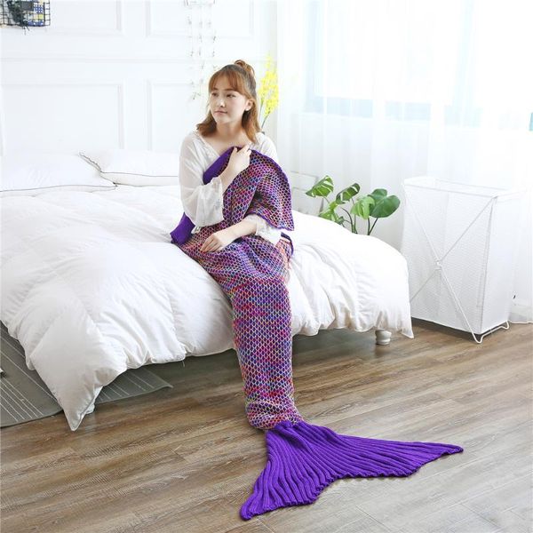 purple mermaid blanket mermaid tail on bed sofa new style trend children relax sleeping nap blankets birthday gift
purple mermaid blanket mermaid tail on bed sofa new style trend children relax sleeping nap blankets birthday gift