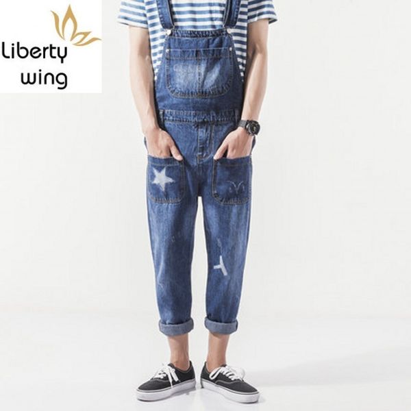 overalls mens fashion menswear streetwear casual full length denim rompers pocket mid waist regular jeans suspender man, Blue
overalls mens fashion menswear streetwear casual full length denim rompers pocket mid waist regular jeans suspender man, Blue