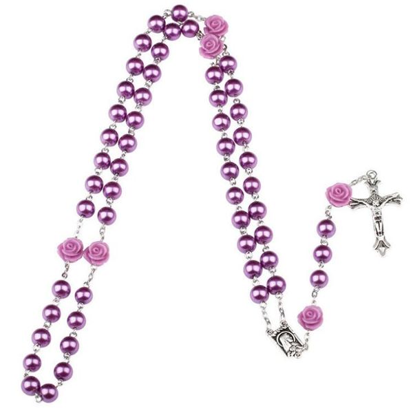 bead rosary long necklace alloy cross virgin christian catholic jewelry for women virgin mary and jesus crucifix pendant, Silver
bead rosary long necklace alloy cross virgin christian catholic jewelry for women virgin mary and jesus crucifix pendant, Silver