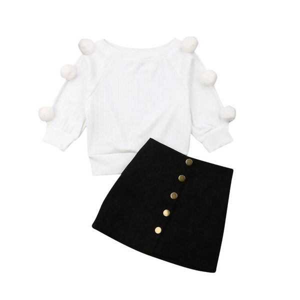 new 2pcs toddler kids baby girls long sleeve mini skirt outfits autumn clothes, White
new 2pcs toddler kids baby girls long sleeve mini skirt outfits autumn clothes, White