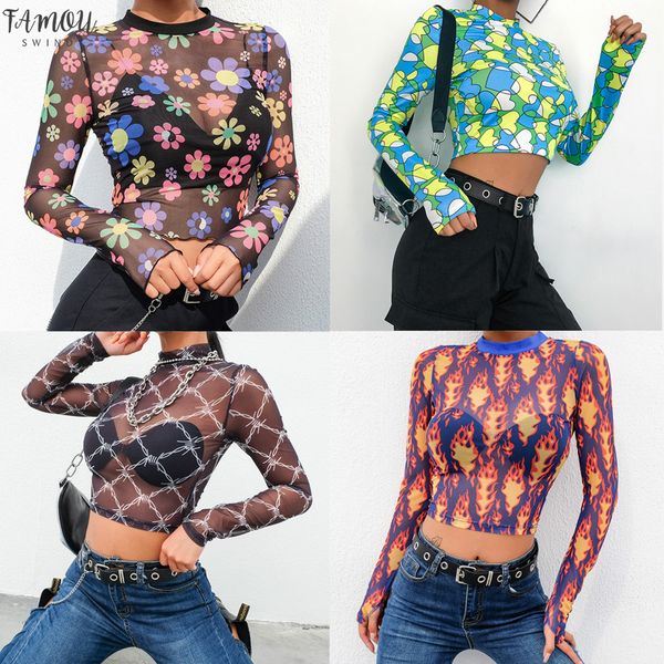 2020 newly summer mesh sheer crop women shirts short sleeve see through tee transparent women shirts, White
2020 newly summer mesh sheer crop women shirts short sleeve see through tee transparent women shirts, White