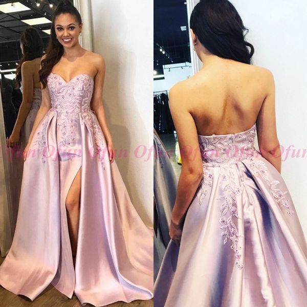 arabic sweetheart appliques lace satin evening formal dresses backless beaded side split long prom party dress with detachable skirt, Black;red
arabic sweetheart appliques lace satin evening formal dresses backless beaded side split long prom party dress with detachable skirt, Black;red