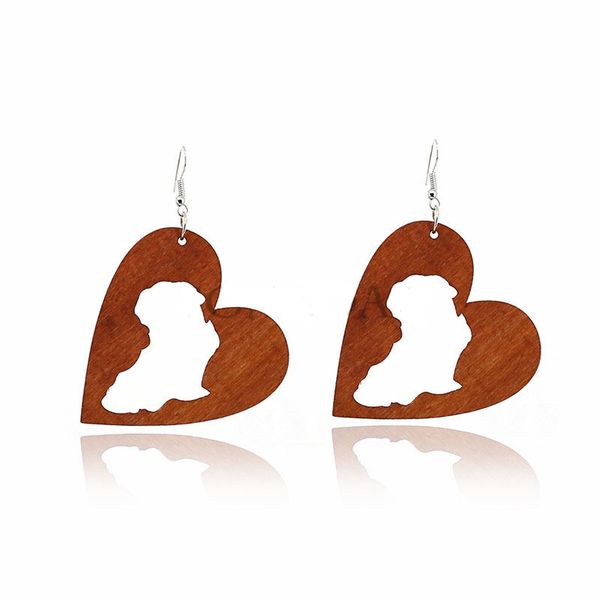 black brown hearts shape wooden earrings hollow out love heart wood earring handmade diy hook eardrop women lady jewelry designer gifts, Silver
black brown hearts shape wooden earrings hollow out love heart wood earring handmade diy hook eardrop women lady jewelry designer gifts, Silver