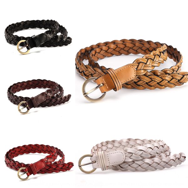 3-strand crushed cowhide woven candy thin women's mixed batch women's genuine candy belt leather belt, Black;brown
3-strand crushed cowhide woven candy thin women's mixed batch women's genuine candy belt leather belt, Black;brown