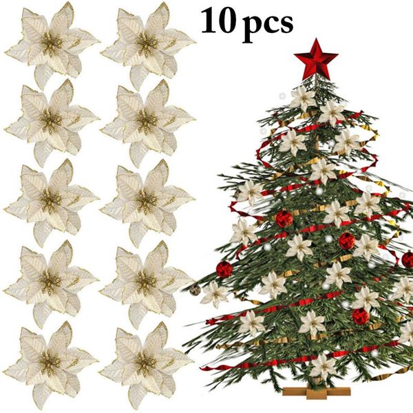 2019 new arrive 10pcs artificial flowers christmas decorations for home christmas tree ornaments xmas tree new year decor
2019 new arrive 10pcs artificial flowers christmas decorations for home christmas tree ornaments xmas tree new year decor