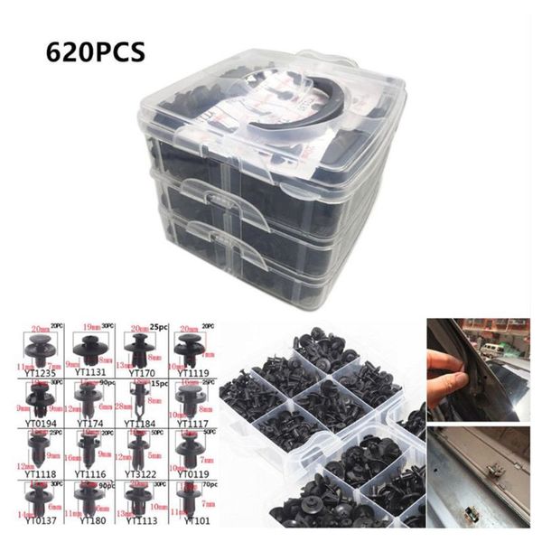 620 pcs fastener clips mixed car fasteners door trim panel auto bumper retainer universal
620 pcs fastener clips mixed car fasteners door trim panel auto bumper retainer universal
