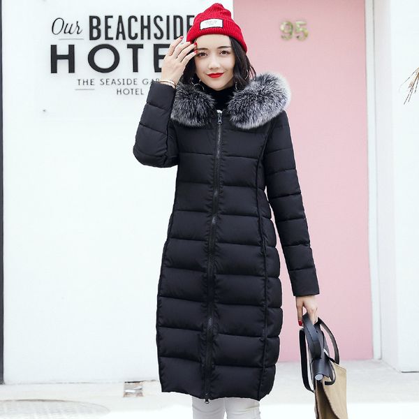 winter jacket women 2020 down coat female new long slim solid color female jackets zip fur collar women down jacket, Black
winter jacket women 2020 down coat female new long slim solid color female jackets zip fur collar women down jacket, Black