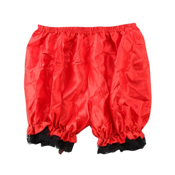 

women lolita bloomers lace pumpkin ruffles shorts underpants safty shorts pants, Black;pink