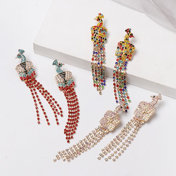 ethnic handmade bead cute animal parrot bird earrings vintage color crystal long tassel drop earrings for women jewelry gift, Silver
ethnic handmade bead cute animal parrot bird earrings vintage color crystal long tassel drop earrings for women jewelry gift, Silver