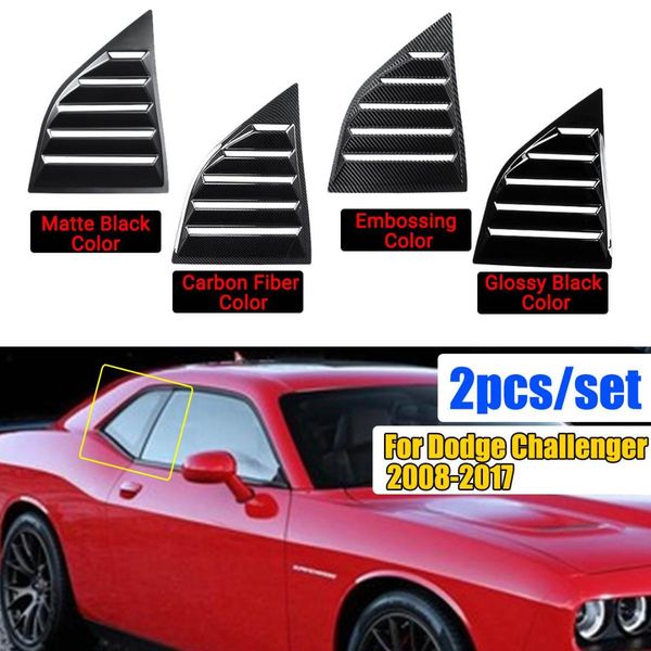 1 pair abs black carbon fiber color window scoops louver side vent window covers for dodge challenger xe 2008-2017
1 pair abs black carbon fiber color window scoops louver side vent window covers for dodge challenger xe 2008-2017