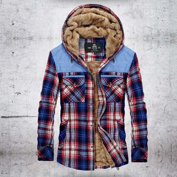 winter jacket men fleece warm jacket shirts coat pure cotton plaid hooded jackets coats single breasted chaquetas hombre m-xxxl, Black;brown
winter jacket men fleece warm jacket shirts coat pure cotton plaid hooded jackets coats single breasted chaquetas hombre m-xxxl, Black;brown