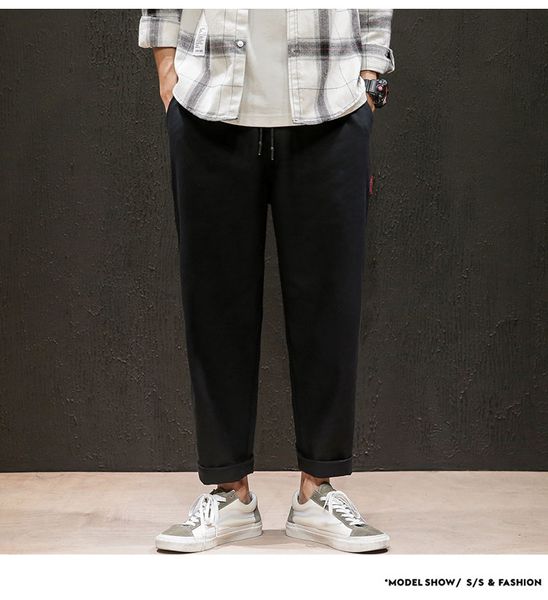 januarysnow brand designer male sweatpants joggers autumn japanese mens linen losse sweatpants men solid harajuku streetwear harem pants, Black
januarysnow brand designer male sweatpants joggers autumn japanese mens linen losse sweatpants men solid harajuku streetwear harem pants, Black