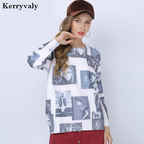 autumn fashion casual large size printed sweater women loose pullover sueter mujer invierno 2020 swetry damskie d19111, White;black
autumn fashion casual large size printed sweater women loose pullover sueter mujer invierno 2020 swetry damskie d19111, White;black