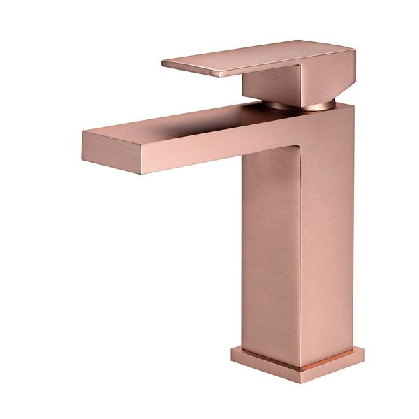 Brushed Rose Gold/Brushed Gold Bathroom Basin Faucet Cold And Hot Water Mixer Bath Sink Deck Mounted Single Handle Tap
Brushed Rose Gold/Brushed Gold Bathroom Basin Faucet Cold And Hot Water Mixer Bath Sink Deck Mounted Single Handle Tap