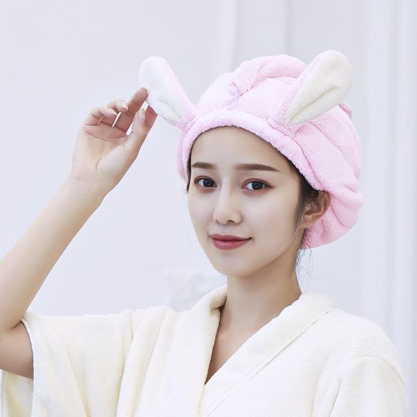 polyester coral fleece super absorbent dry hair cap cute shower cap absorbent dry hair towel bathroom supplies
polyester coral fleece super absorbent dry hair cap cute shower cap absorbent dry hair towel bathroom supplies