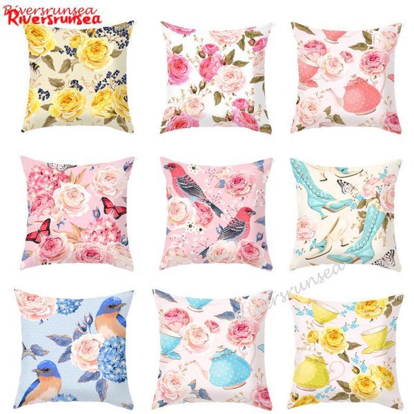 european style pastoral flower and bird printed pillow garden pink rose flowers butterfly leaf chair cushion cojin for girl gift
european style pastoral flower and bird printed pillow garden pink rose flowers butterfly leaf chair cushion cojin for girl gift