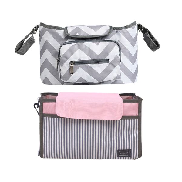 2x baby stroller accessories baguniversal cup bag baby toy diaper pocket