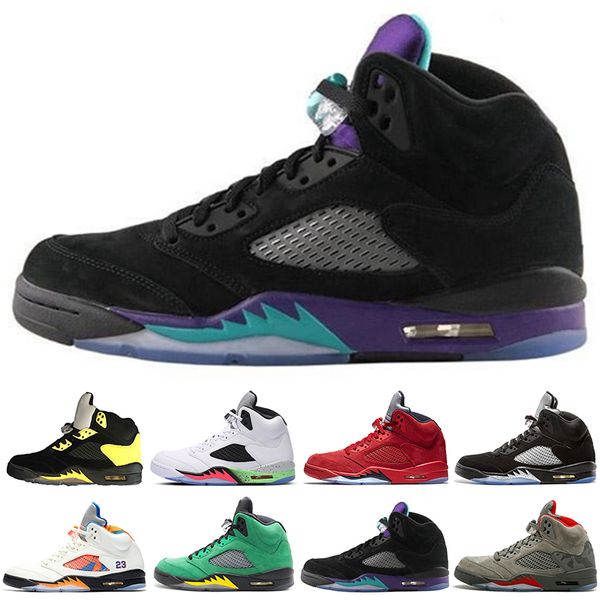 New 5 men Basketball Shoes Red blue Suede Olympic metallic Gold OG Black Metallic Fire Red white Grape Cement Sports shoes sneaker
New 5 men Basketball Shoes Red blue Suede Olympic metallic Gold OG Black Metallic Fire Red white Grape Cement Sports shoes sneaker