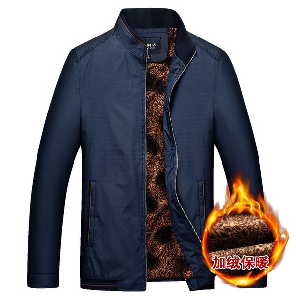 men's jacket/2018 spring and autumn fashion city casual large size stand collar and velvet thicken warm simple coat, Black;brown
men's jacket/2018 spring and autumn fashion city casual large size stand collar and velvet thicken warm simple coat, Black;brown
