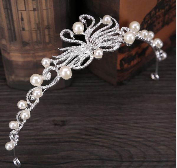 new bridal headwear pearl princess crown bridal rhinestone crown wedding accessories crown hair accessories, Silver
new bridal headwear pearl princess crown bridal rhinestone crown wedding accessories crown hair accessories, Silver