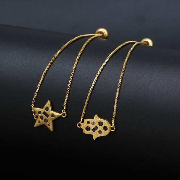 wish card minimalist hand star charm bracelets for women fashion rainbow cz micro pave bracelets adjustable jewelry gift bd17, Golden;silver
wish card minimalist hand star charm bracelets for women fashion rainbow cz micro pave bracelets adjustable jewelry gift bd17, Golden;silver