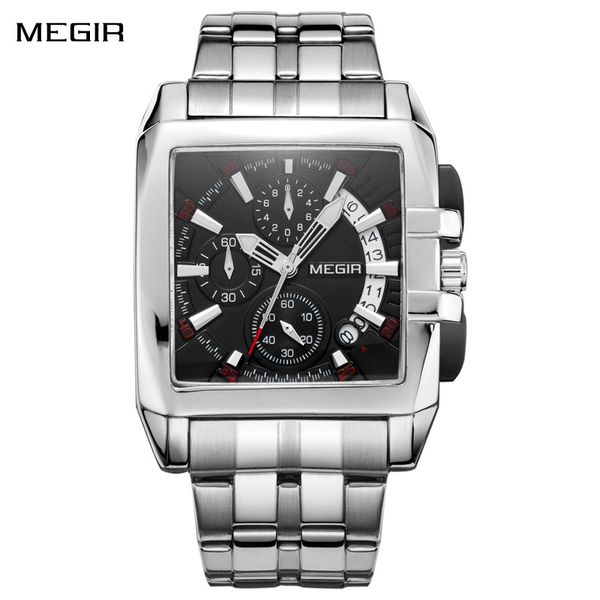 megir men's big dial luxury brand quartz wristwatches creative business stainless steel sports watches men relogio masculino, Slivery;brown
megir men's big dial luxury brand quartz wristwatches creative business stainless steel sports watches men relogio masculino, Slivery;brown